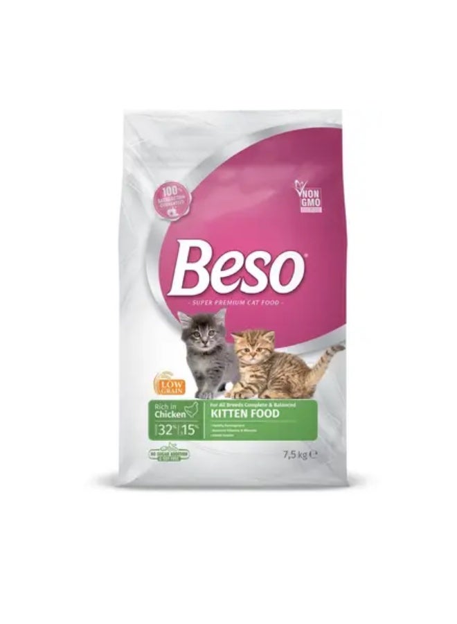 بيسو طعام جاف بالدجاج للقطط الصغيرة 7.5 كيلو - Image 1